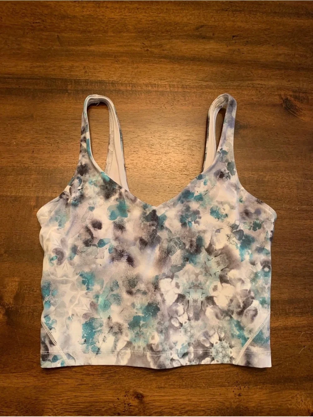 Lululemon Align Tank Top 4 Kaleidofloral Multi Gray Blue